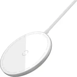 Бездротовий зарядний пристрій Baseus Simple Xiaomini Magnetic Wireless Charger For IP12 with Type-C Cable WXJK-F02 White - мініатюра 4