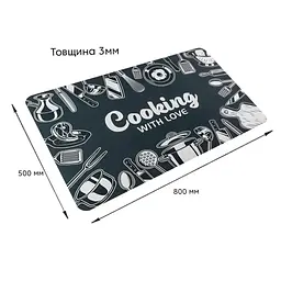Килимок вологопоглинаючий Wall Sticker 50х80х3 мм SW-00001888 - мініатюра 2