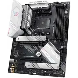 Материнська плата Asus Rog Strix AM4 (B550) B550-A Gaming, B550, 4xDDR4, CrossFire, Int.Video(CPU), 6xSATA3, 2xM.2, 1xPCI-E 16x 4.0, 1xPCI-E 16x 3.0, 3xPCI-E 1x 3.0, ROG SupremeFX, I225-V, 8xUSB3.2/6xUSB2.0, HDMI/DP, ATX - мініатюра 4