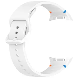 Силіконовий ремінець на смарт годинник Samsung Galaxy Watch 8 40mm/8 Classic 46mm/8 44mm, Silicone, white, зі зручною застібкою, на фітнес браслет, ArmorStandart (ARM86868) - мініатюра 3