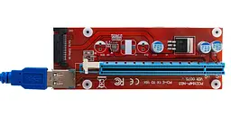 Адаптер - Переходник PCIe 1x TO 16x + SATA + USB 2.0 Б/в - мініатюра 2