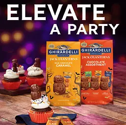 Шоколадні цукерки Ghirardelli Jack O' Lanterns Chocolate Assortment 118г - мініатюра 7