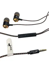 Гарнітура 4you NOVA 3D Sound, Metal, силіконовий шнур black - мініатюра 2