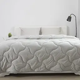 Ковдра двоспальна ТЕП VELOUR 1-04871_34484 180х210 см світло-сіра