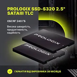 Накопичувач SSD ProLogix Sata 2.5 240GB S320 TLC 250 256 (PRO240GS320) - мініатюра 5