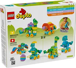 Конструктор LEGO DUPLO Town Динозаври на колесах 3в1 108 деталей (10451) - мініатюра 4