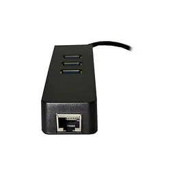 Перехідник Dynamode USB 3.1 Type-C - RJ45 Gigabit Lan, 3*USB 3.0 (USB3.1-TypeC-RJ45-HUB3) - мініатюра 2
