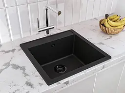 Кухонна мийка Miraggio BODRUM 510 black (0002245) Граніт, Врізна, Чорний - мініатюра 5