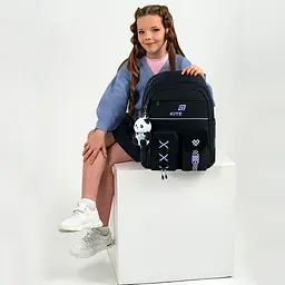 Рюкзак для початкової школи Kite Education 584 Panda Love Чорний (K26-584M-2) - мініатюра 22