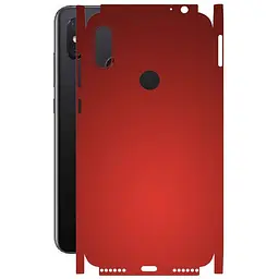 Защитная пленка StatusSKIN для Motorola One Power P30 Корпус Винил красная матовая