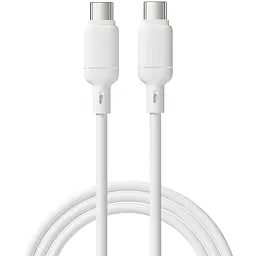 Дата кабель WIWU C090 Stellar Type-C to Type-C 60W 1 м White - мініатюра 2
