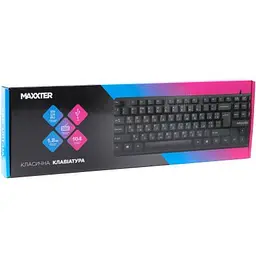 Клавіатура Maxxter (KBM-U01-UA) USB Black (KBM-U01-UA) - мініатюра 3