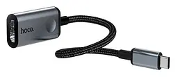 Конвертер Type-C HUB HOCO HB21 Type-C to HDMI конвертер Metal Gray - мініатюра 2