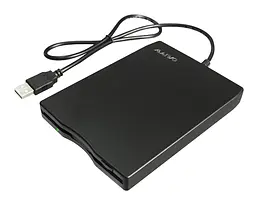 Внешний портативный FDD-дисковод Maiwo USB, длина USB-кабеля 50 см, пластик
