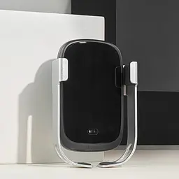 Тримач в машину з бездротовим ЗП Wireless Charger Baseus Rock-Solid Electric Holder чорний (23512) - мініатюра 3