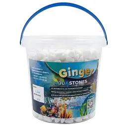 Грунт Аква Ginger Pro 1.2 кг №15 білий намистинка 5-10 мм
