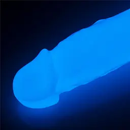 Фалоімітатор що світиться в темряві Lumino Play 8.5" 21.5 см синій - мініатюра 9