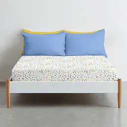 Простирадло Cosas на резинці 80х190х25 dots, зелений (ColorBlotsV6-6662_80x190x25) - мініатюра 3