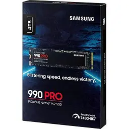 Накопичувач SSD M.2 2280 4TB 990 PRO Samsung (MZ-V9P4T0BW) - мініатюра 7