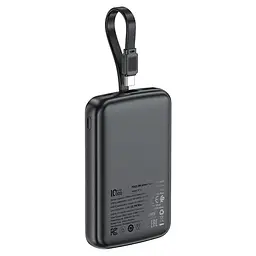 Зовнішній аккумулятор ACEFAST M13 PD22.5W power bank with cable 10000mAh чорний - мініатюра 3