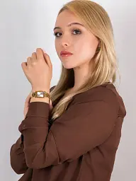 Годинники наручні жіночі стильні кварцові золотисті оригінал Casio LTP-1234G-7AEF (модуль №1330) - мініатюра 7