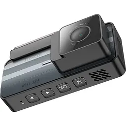 Автомобільний відеореєстратор Hoco DV12 with rear camera Silvery Gray (640176) - мініатюра 4
