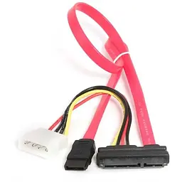 Кабель SATA-DATA Gembird 35cm + SATA Combo cable (CC-SATA-C1) - мініатюра 2
