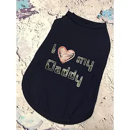 Майка для собак "I love my Daddy" синя M Multibrand zoo0006097