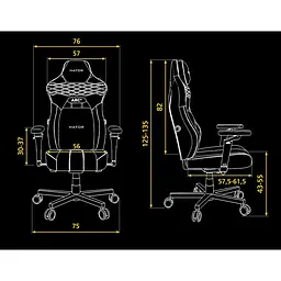 Геймерське крісло Hator Arc 4 XXL Velour Black (HTC4440XXL) [170575] - мініатюра 9