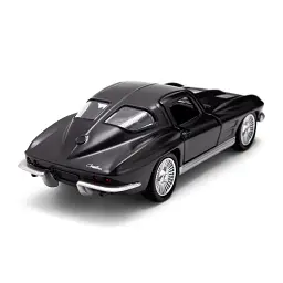 Автомодель - CHEVROLET CORVETTE SPLIT WINDOW 1963 (матовий чорний) - мініатюра 11