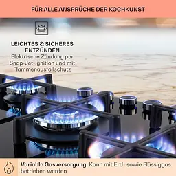 Газова варильна поверхня Klarstein Illuminosa 5 (10035465) - мініатюра 8