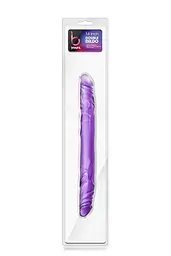 Двосторонній фалоімітатор B Yours 14 Inch Double Dildo 35 см фіолетовий - мініатюра 2