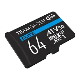 Карта пам'яті Team 64GB microSDXC class 10 UHS-I U3 V30 A1 Elite (TEAUSDX64GIV30A103) - мініатюра 2