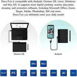 Графічний планшет XP-Pen Deco Fun Black (Deco Fun XS_BK) - мініатюра 7