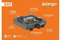 Портативна газова плитка Vango Blaze Grey (ACPBLAZE G10TDC) - мініатюра 10
