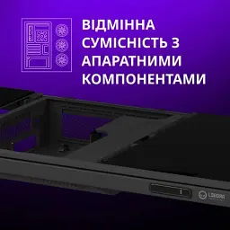 Комп'ютерний стіл Lorgar ELITE 90W Wood Black (LRG-DE90W) - мініатюра 5