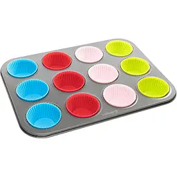 Форма для випікання мафінів Holmer Sweet cake на 12 порцій (BM-0812-RSG Sweet cake) - мініатюра 3