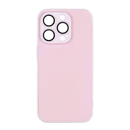 Чохол-накладка скляний матовий із захистом камери Matte AG-Glass Apple iPhone 14 Max Pink