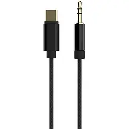Кабель-перехідник звуковий Cablexpert Type-C M - 3.5 мм M 1.5 м чорний (CCA-CM3.5M-1.5M)