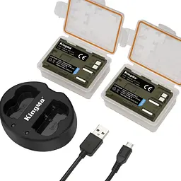 3-Pack KingMa Canon BP-511 комплект из 2 аккумуляторов и ЗУ на 2 батареи