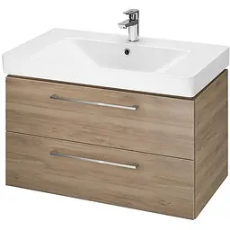 Тумба з умивальником Cersanit Lara Mille 80 горіх S801-362