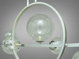 Люстра стельова LED Diasha 1003-7HR Loft, модель на 7 плафонів, G9, висота 94 см, для кухні та їдальні - мініатюра 3