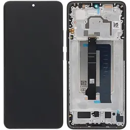 Дисплей Xiaomi Poco X6 Pro чорний, TFT, без функції відбитка пальця, з рамкою, Black