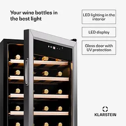 Винний холодильник Klarstein Shiraz Premium Smart 24 (10045339) - мініатюра 3