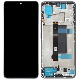 Дисплей Xiaomi Redmi Note 13 Pro 5G чорний, Amoled, оригінал PRC, з рамкою фіолетового кольору, Aurora Purple