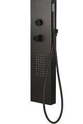 Душова панель Corsan Tugela black LED S029MBLLED, Чорний матовий - мініатюра 4