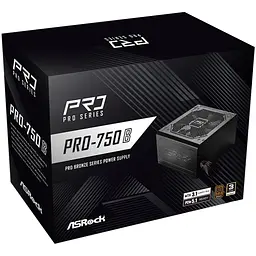 БЖ 750W ASRock PRO PRO-750B 120mm, 80+ Bronze, Retail - мініатюра 5
