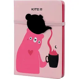 Блокнот Kite Pink Bear B6 в клітинку 96 аркушів рожевий (K22-464-1) - мініатюра 3