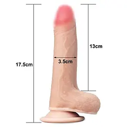 Фалоімітатор Sliding Skin Dong 7 '' Love Toy 66-LV317001 91246 - мініатюра 2