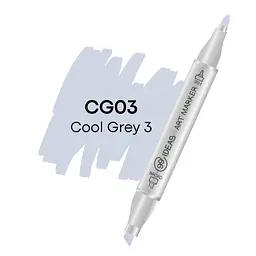 Маркер двосторонній Холодний сірий 3, CG03, 99IDEAS
